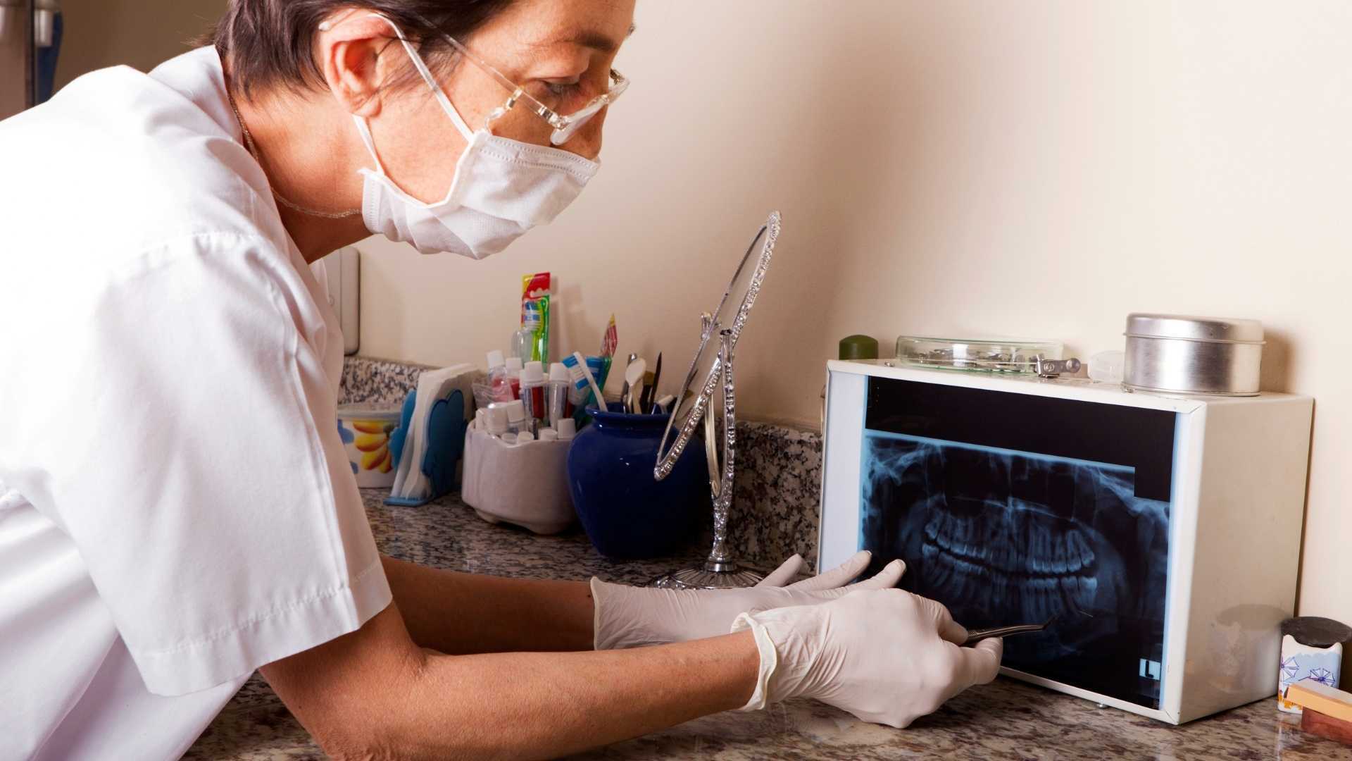 How often should dental x-rays be taken, and for how long?